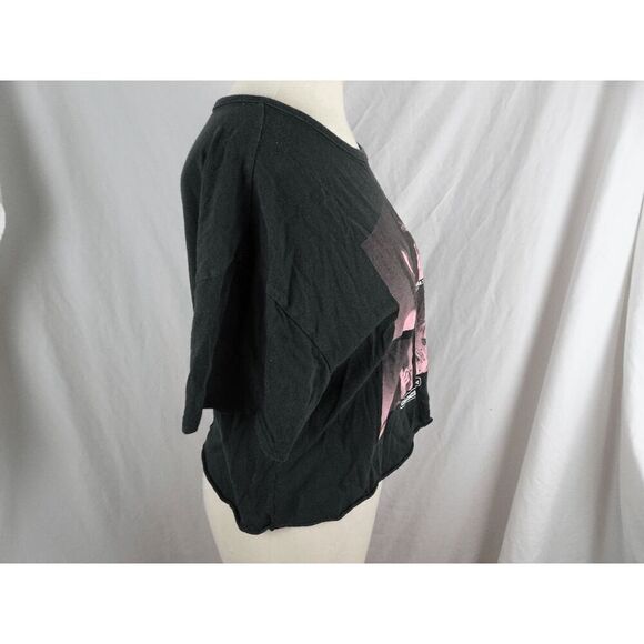 Black Pink Crop Top Size XL - Picture 2 of 9